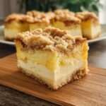 Puddingkuchen mit Streuseln vom Blech