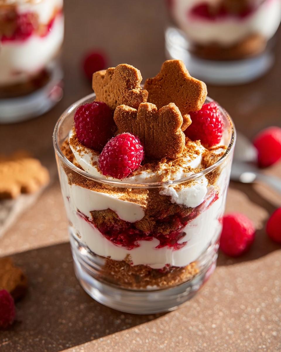 Spekulatius Himbeer Dessert im Glas - detail 1