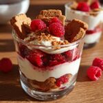 Spekulatius Himbeer Dessert im Glas